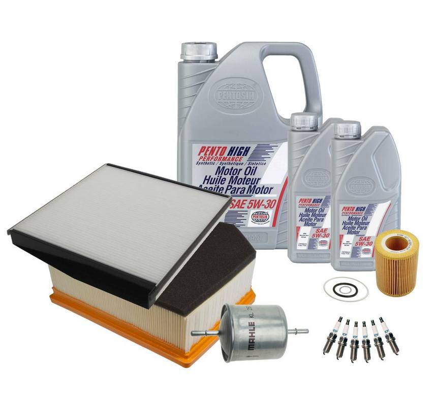 Volvo Ignition Tune-Up Kit (5W-30) (7 Liter) (High Performance) 31286359 - eEuroparts Kit 3102854KIT